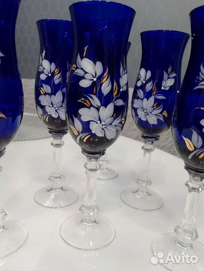 Бокалы богемия чехословакия, цена за набор