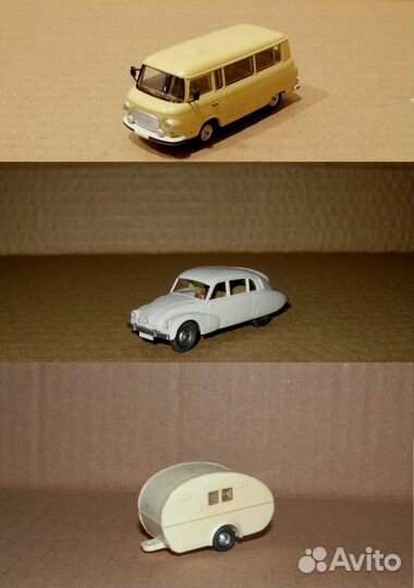Barkas B1000. Brekina. Tatra T97. Wiking. 1/87(HO)