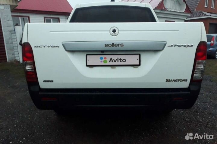 SsangYong Actyon Sports 2.0 AT, 2011, 195 000 км