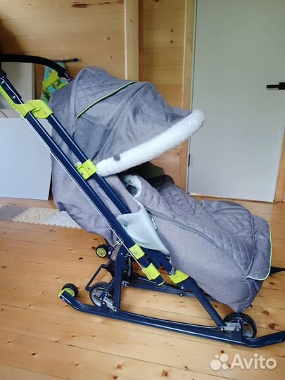 Детские санки коляска ника