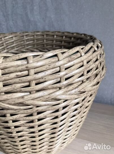 Кашпо из ротанга