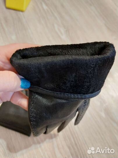 Мужские кожаные перчатки новые