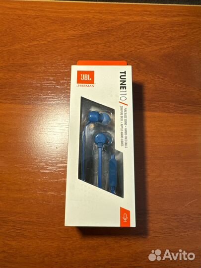 Проводные наушники JBL T110 синие