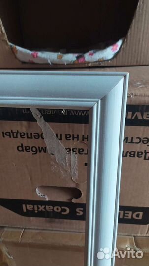 Рама большая белая 88х65см