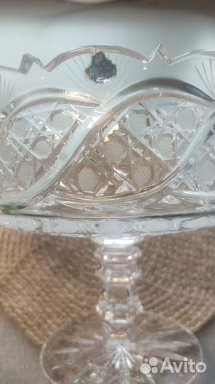 Хрустальная ваза Шведка гусь хрустальный