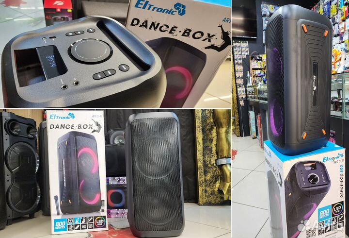 Колонка Eltronic 800вт 70см Беспроводной микрофон