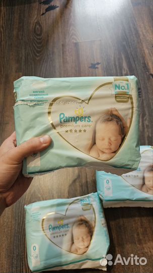 Подгузники pampers premium care 0