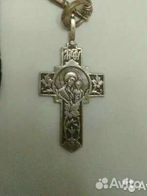 Крест серебро