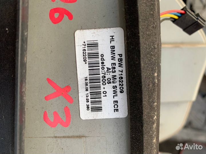 Фонарь задний левый BMW X3 E83 рестайлинг