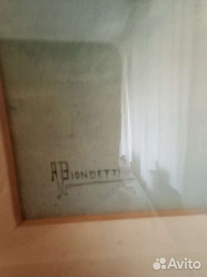 Картина известный акварелист подлинник антиквариат