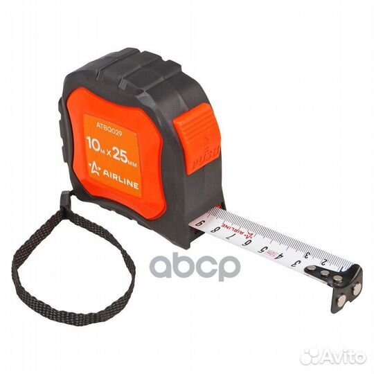 Рулетка в прорезиненном корпусе 10мх25мм, автос