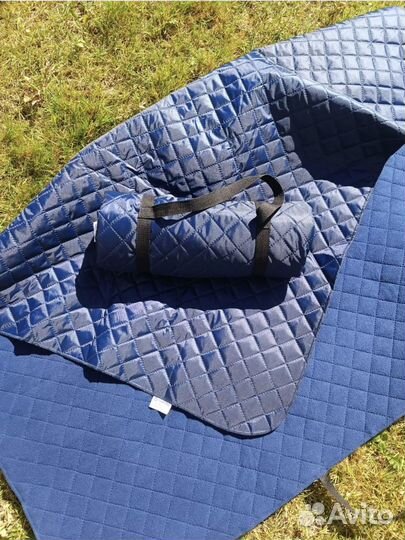 Плед для пикника непромокаемый с флисом