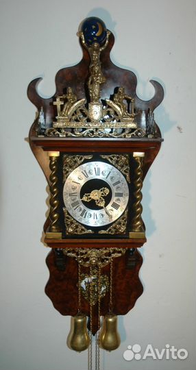 Антиквариат, старинные Голландские часы 100 см