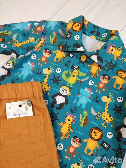 Рубашка и шорты для мальчика 104-110 новые