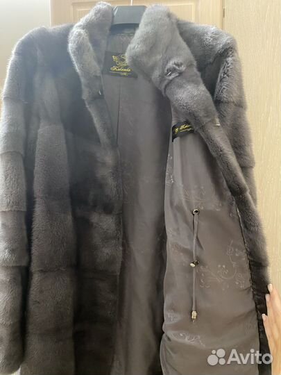 Шуба норковая графит 44 46