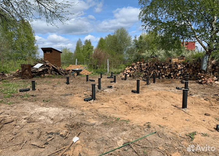 Установка винтовых свай