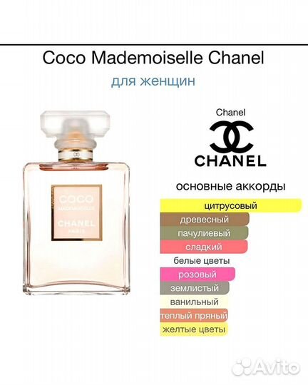 Chanel coco mademoiselle (супер стойкие)