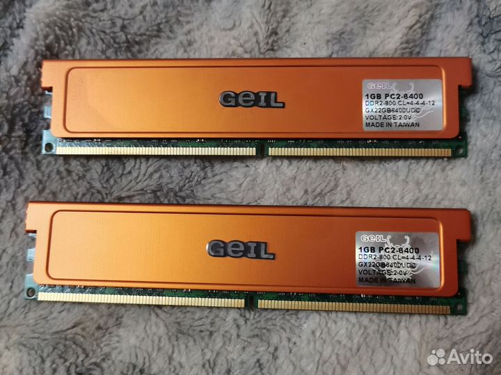 Оперативная память geil 2 x 1 Gb ddr2 PC2-6400