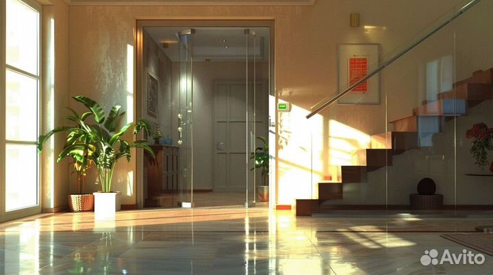 Стеклянные двери