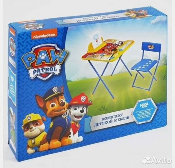 Комплект детский стол стул Щенячий патруль