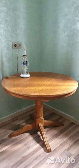 Стол дубовый раскладной