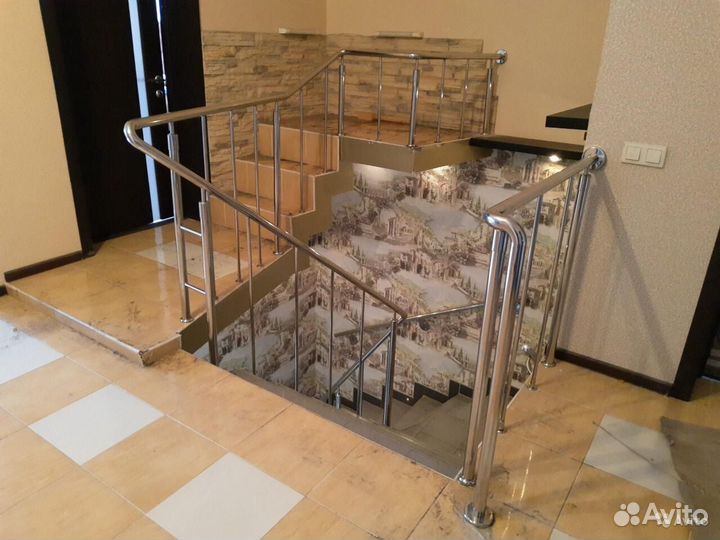 Стеклянные перила