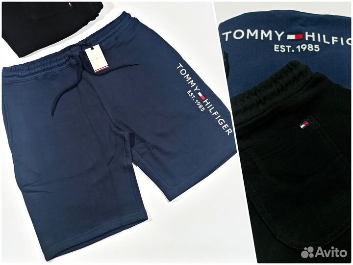 Шорты Tommy Hilfiger Черный, Темно-синий LUX