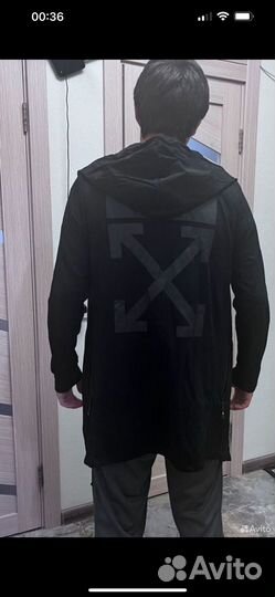 Кардиган женский черный длинный