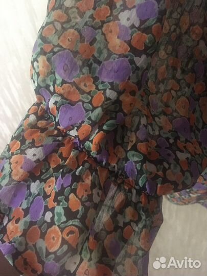 Блузка с цветочным принтом