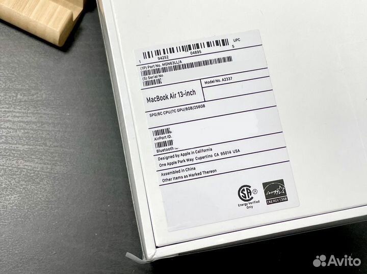 Apple MacBook Air M1 8/256Gb тёмно-серый