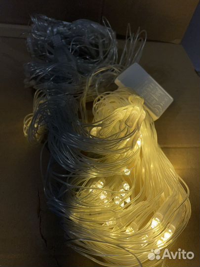 Гирлянда штора с пультом