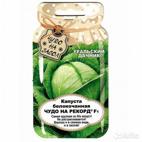 Капуста белокочанная Чудо на рекорд F1