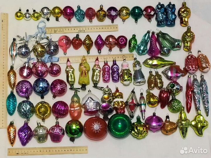 Елочные игрушки ссср. Стекло