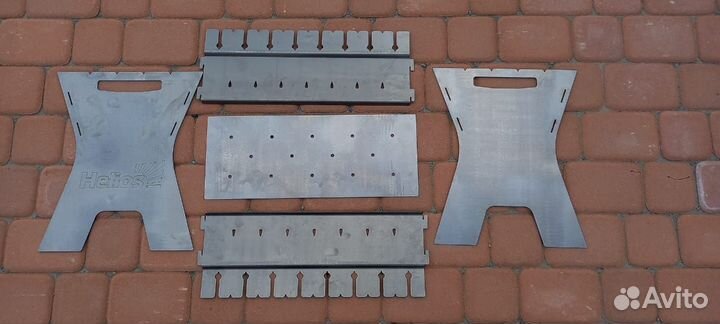 Мангал разборный 2 мм, дшв 490 330 400 мм