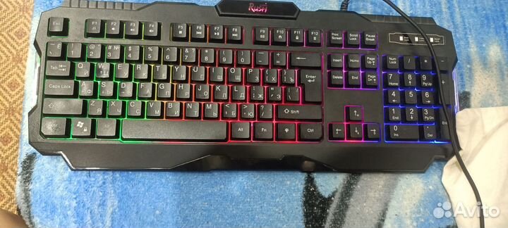 Игровая клавиатура с подсветкоймембранная