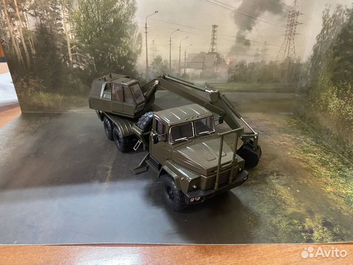Модель Краз 260 кран 1/43