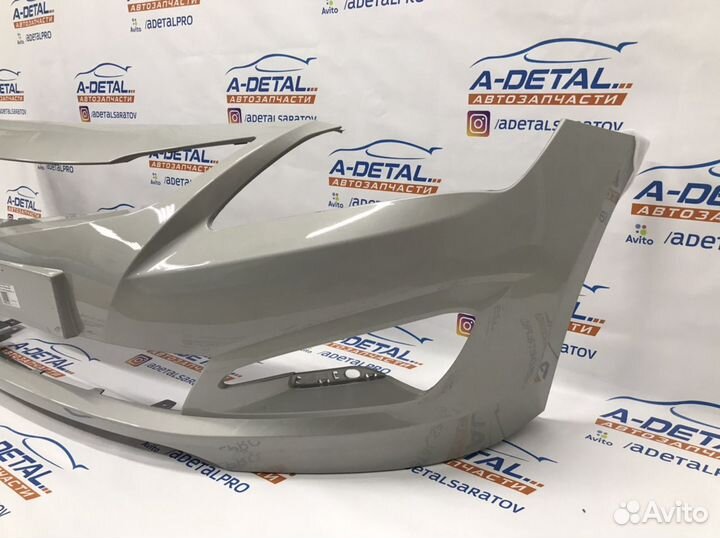 Бампер передний Hyundai Solaris 2014-2017 Бежевый