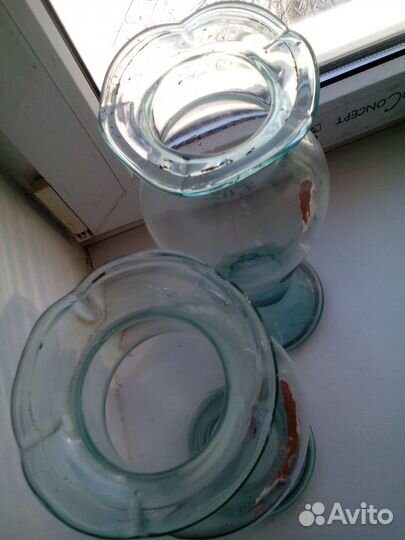 Вазы стекло старинные