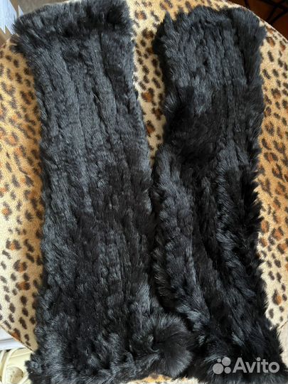 Гетры Pinko натуральный мех