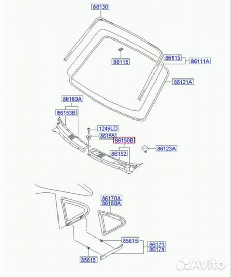 Жабо Hyundai H-1 A1 D4CB 2.5 crdi 2003