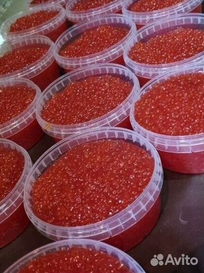Красная икра горбуши, кеты с Камчатки