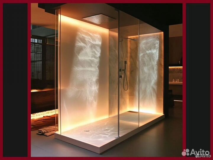 Душевые стеклянные ограждения с гарантией