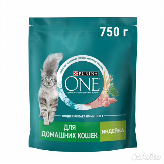 Корм purina ONE сухой корм для взрослых кошек, жив