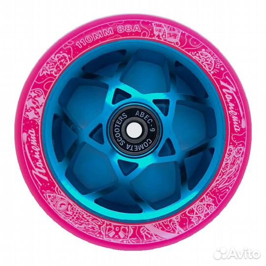 Колёса для сам. Комета Атом Розовый/Голубой