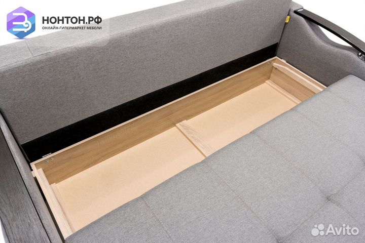 Диван еврокнижка Венеция серый