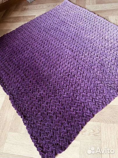 Плед из ализе пуффи