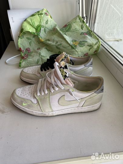 Кроссовки Air Jordan 1 Low OG Ghost Green