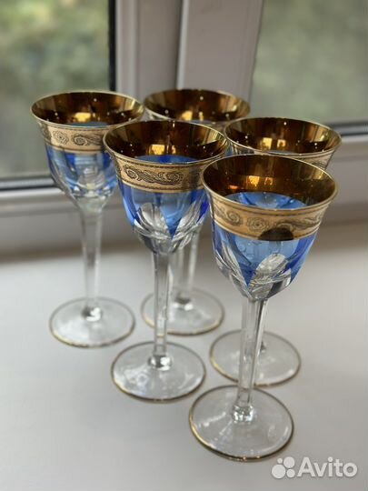 Бокалы хрустальные Богемия