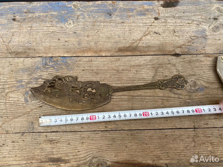 Лопатка для торта бронзовая винтаж редкость