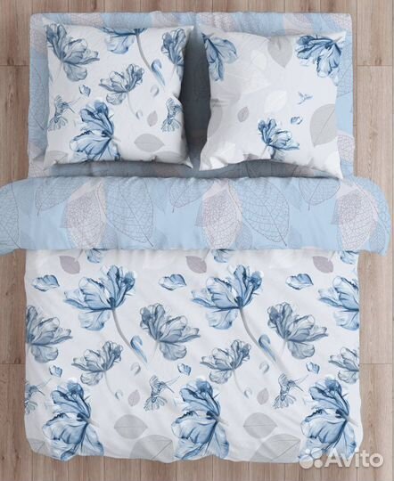 Белье постельное Олени / Совы 1,5 спальное